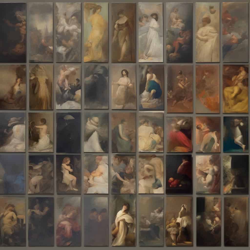 Ομορφοι πίνακες ζωγραφικής με συμβολική γλώσσα στην τέχνη και την ανάδειξή της.