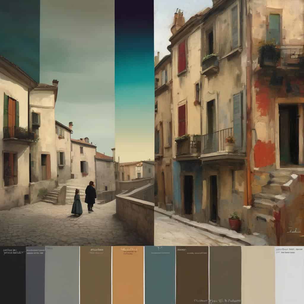 Γραφικό της τέχνης και της συμβολικής γλώσσας στην αστική ζωγραφική.